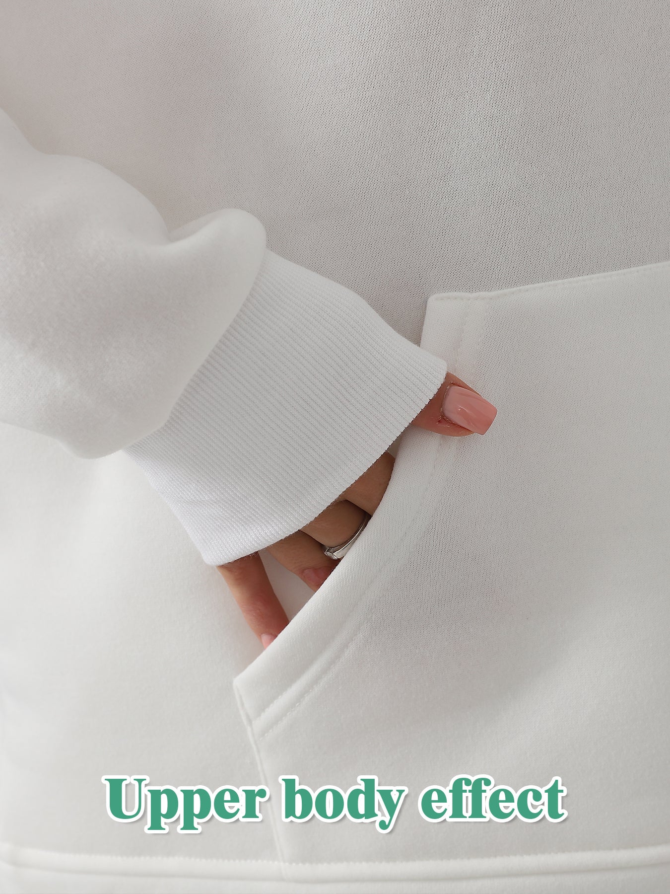 Sarah Express Women's Solid Color Sweatshirt Pants Set - Long Sleeve Casual Loungewear Two-Piece