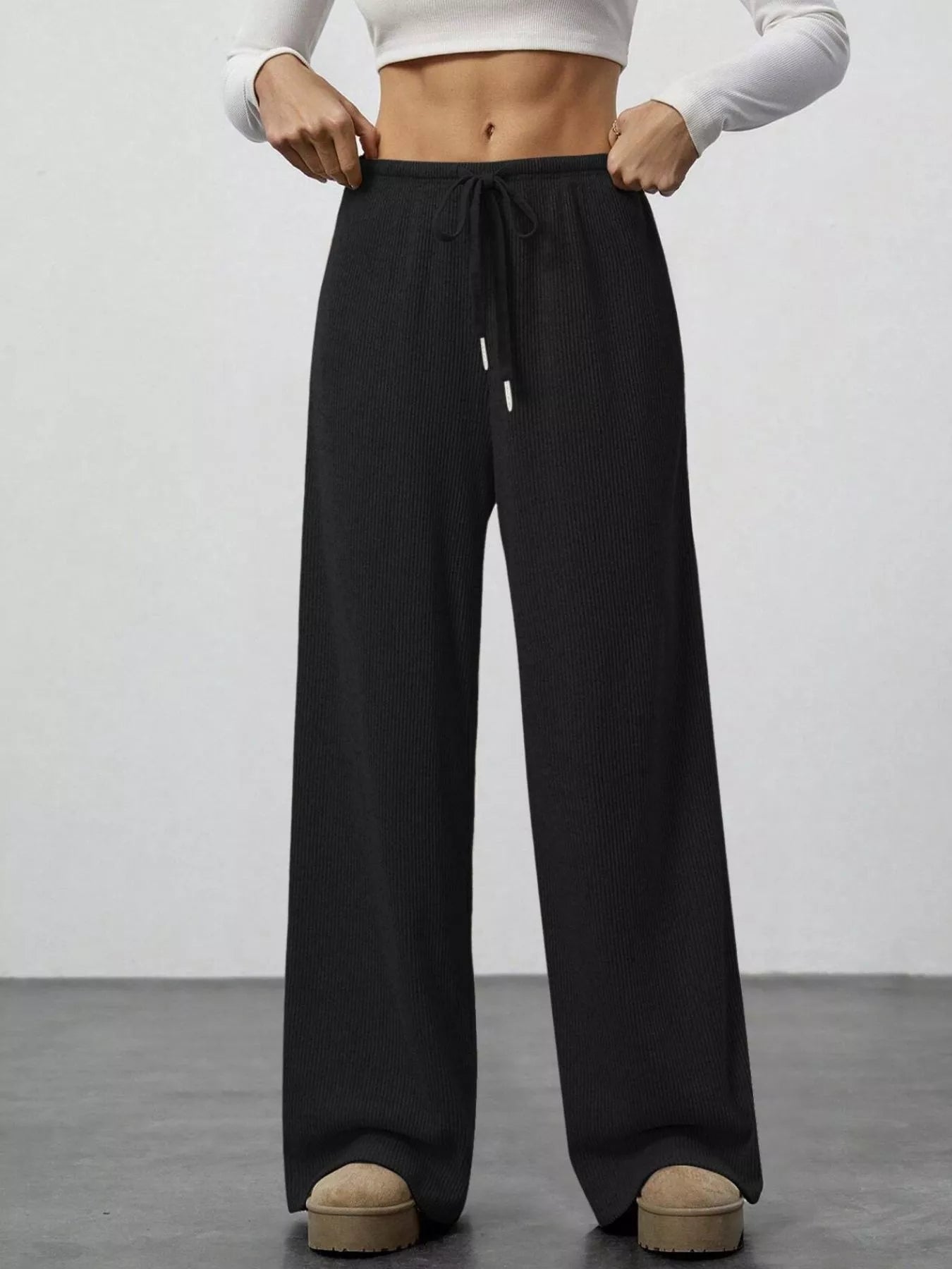 Sarah Express Women's Relaxed Fit Drawstring Pants