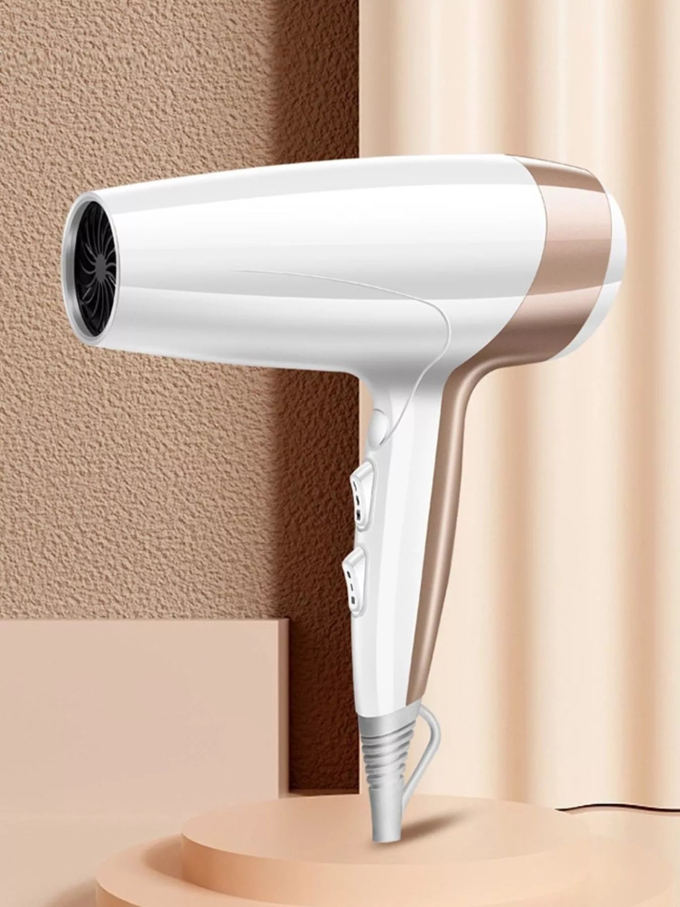 Sarah Express Professional Ionic Hair Dryer - High Power Constant Temperature Blow Dryer for Fast Drying White