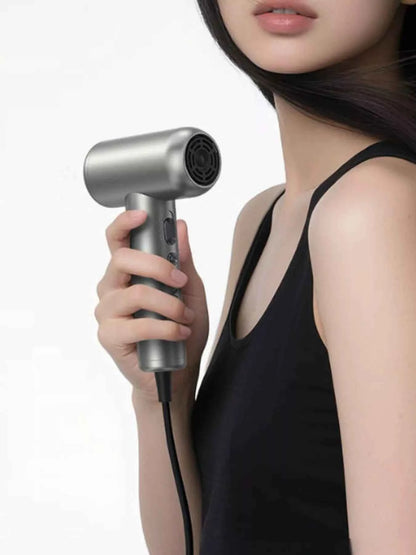 Sarah Express Portable Negative Ion Hair Dryer - High-Speed Professional Styling Tool Dark Gray North American plug