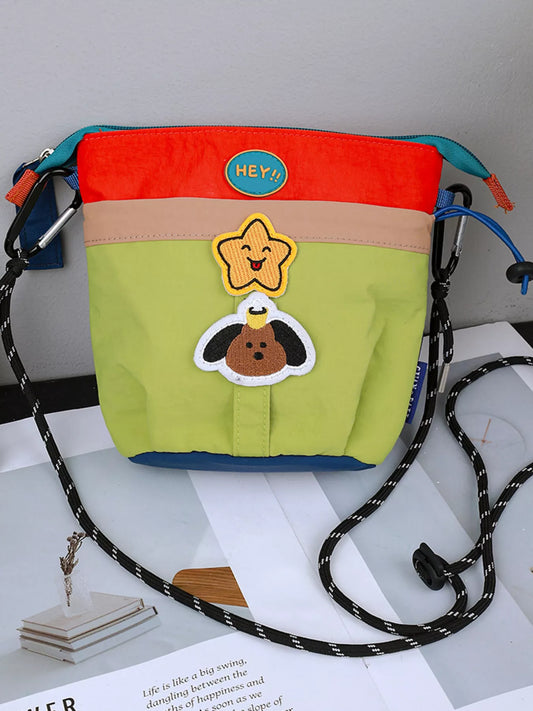 Sarah Express Women's Waterproof Contrast Cartoon Crossbody Bag Orange ONESIZE