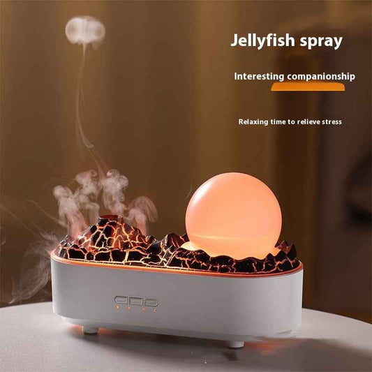 Sarah Express Volcano Humidifier - Ultrasonic Cool Mist Desktop Humidifier with LED Light for Home Office Bedroom