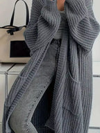 Sarah Express Women's Oversized Long Sleeve Longline Cardigan