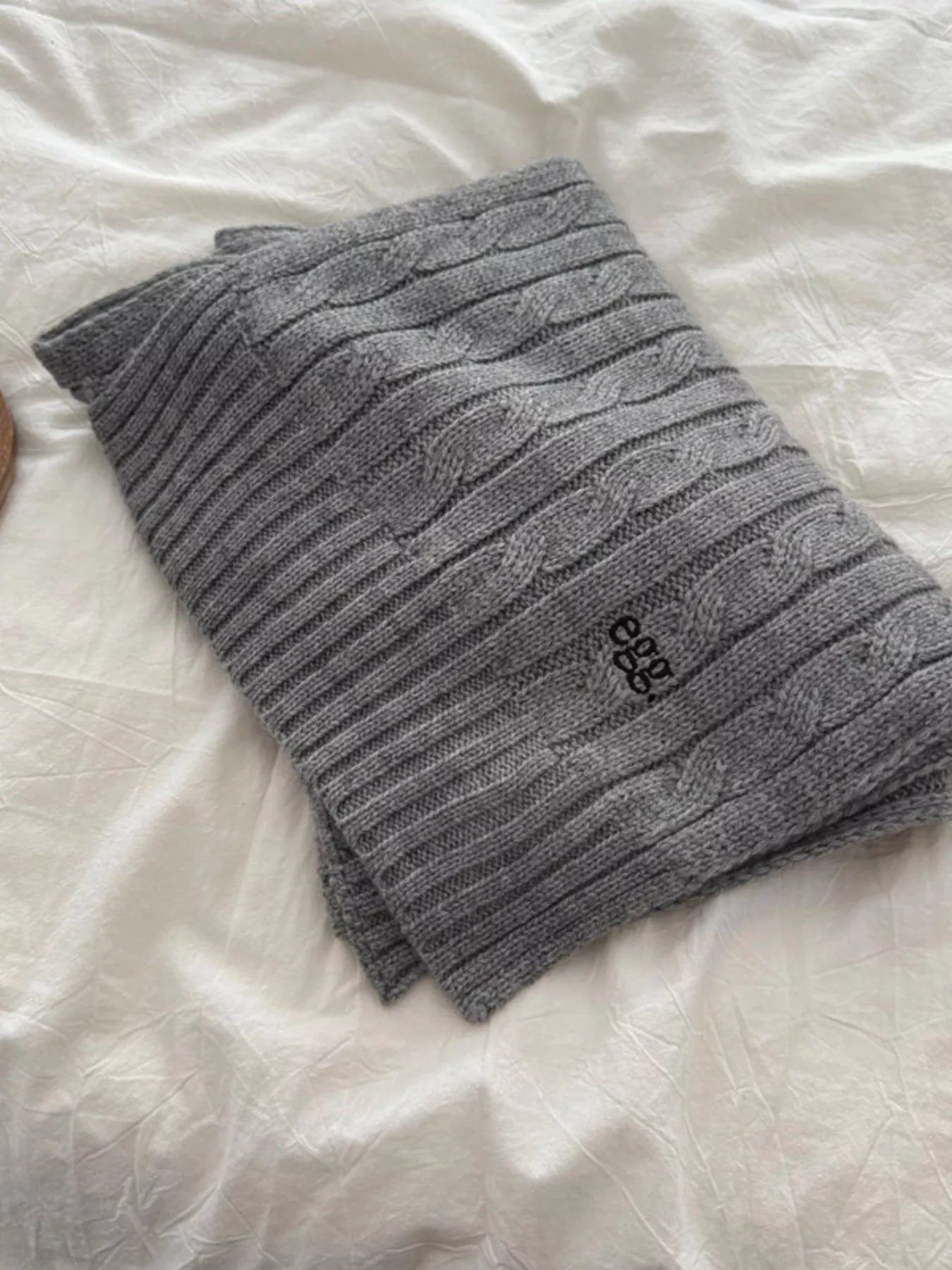 Sarah Express Women's Ribbed Knitted Winter Scarf