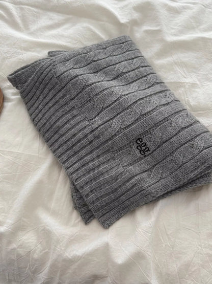 Sarah Express Women's Ribbed Knitted Winter Scarf