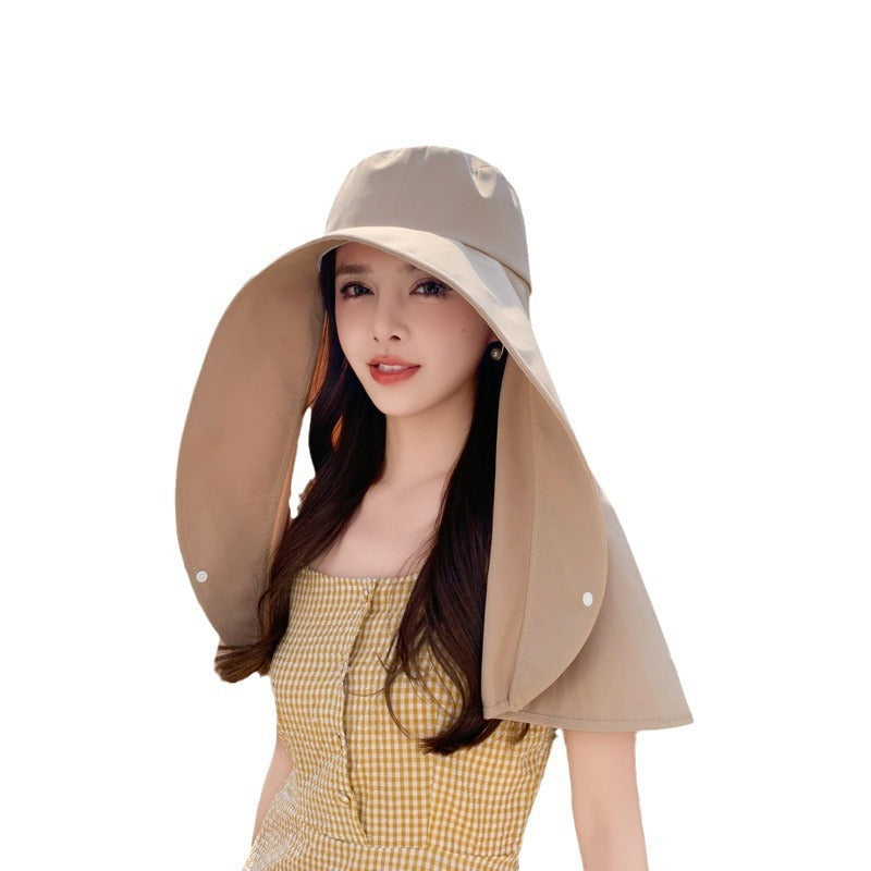 Sarah Express Sun Protection Hat Neck Shawl Coverage Dome Style