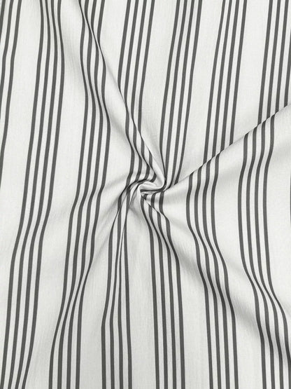 Sarah Express Women's Plus Size Striped Button Front Midi Dress