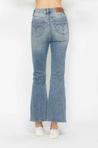 Sarah Express Women’s Plus Size Tummy Control Embroidered Bootcut Jeans