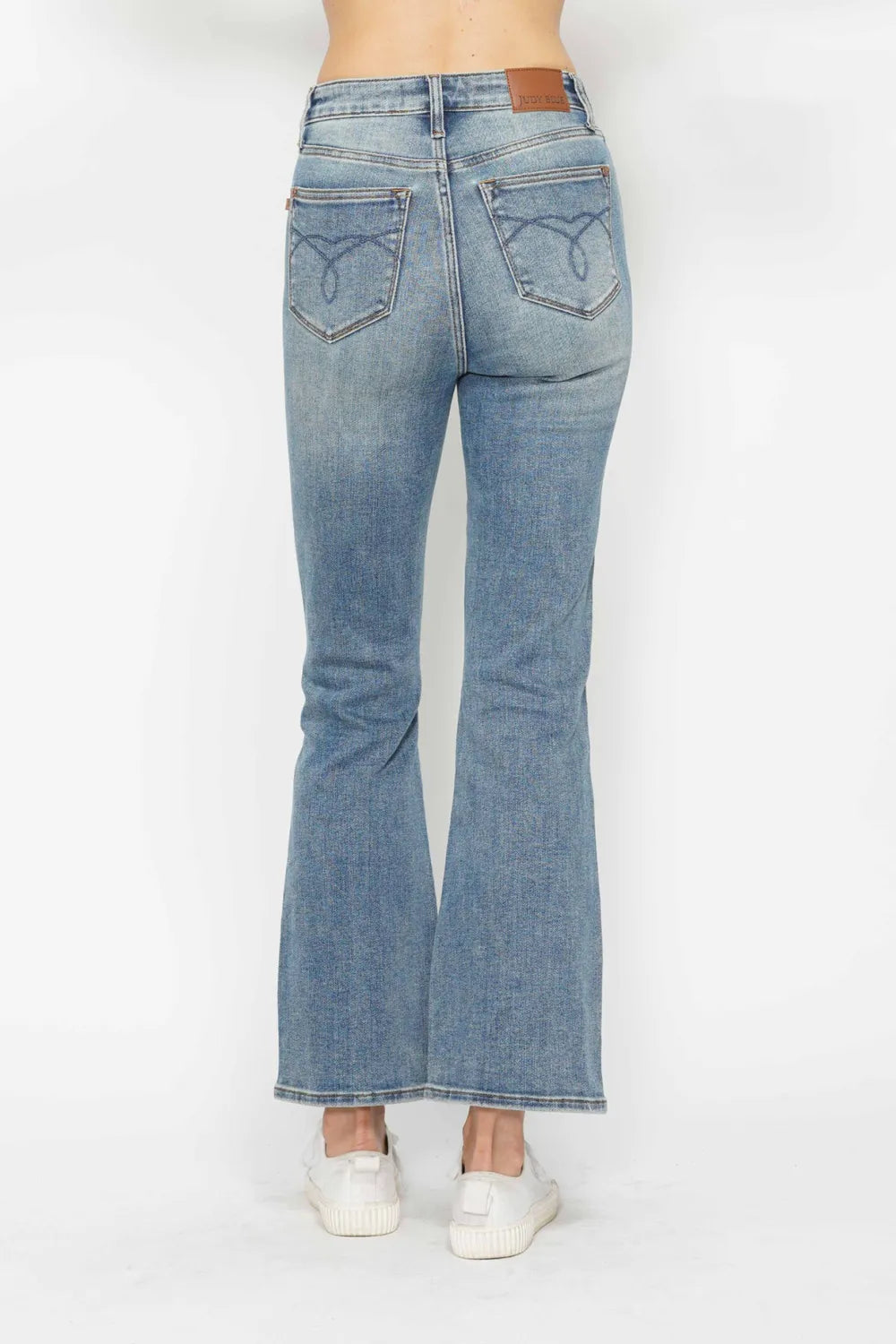 Sarah Express Women’s Plus Size Tummy Control Embroidered Bootcut Jeans