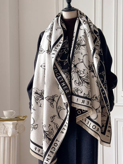 Sarah Express Women's Raw Hem Winter Scarf