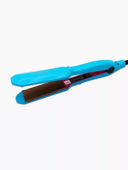 Sarah Express 2-in-1 Curling & Straightening Iron - Dual Hair Styling Tool Lake Blue Tablet Clip