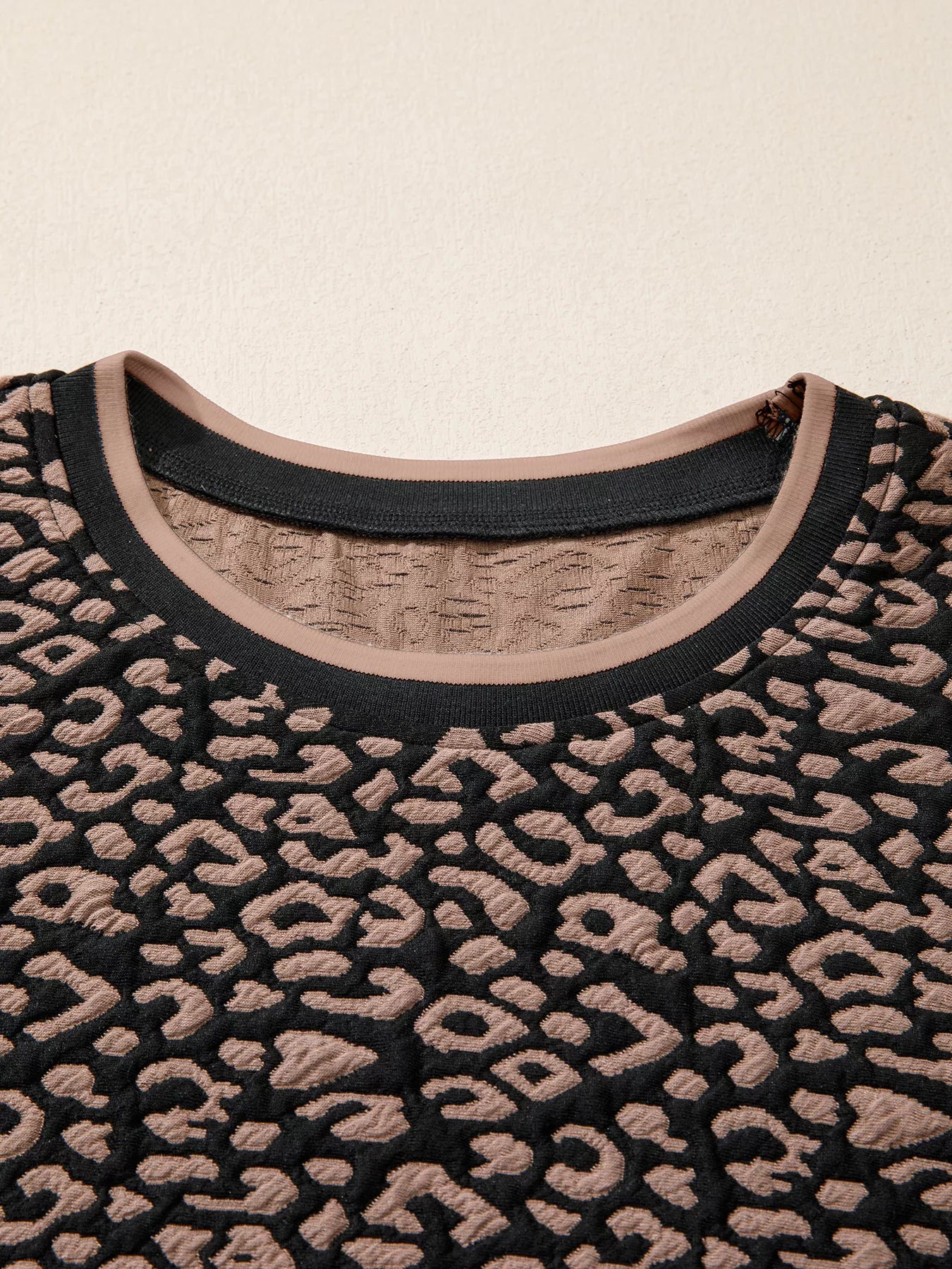 Sarah Express Women's Leopard Print Bubble Sleeve Shift Mini Dress