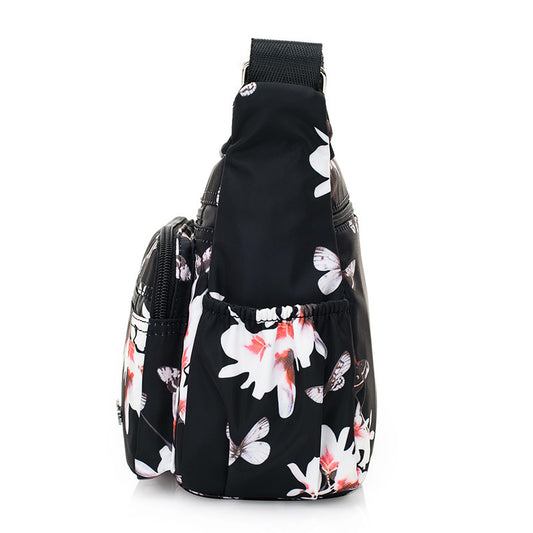 Sarah Express Women's Nylon Crossbody Shoulder Bag – High-Capacity Casual Everyday Handbag