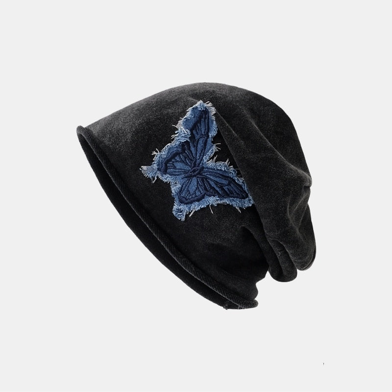 Sarah Express Retro Butterfly Dome Cap Women's Acrylic Sun Protection Hat