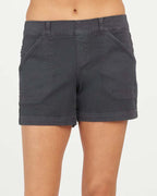 Sarah Express Women's High Waist Overall Pants - Cotton Linen A-Line Casual Cropped Bottoms