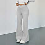 Sarah Express Women's Slim Fit Bootcut Trousers Viscose Blend Stretch Casual Pants