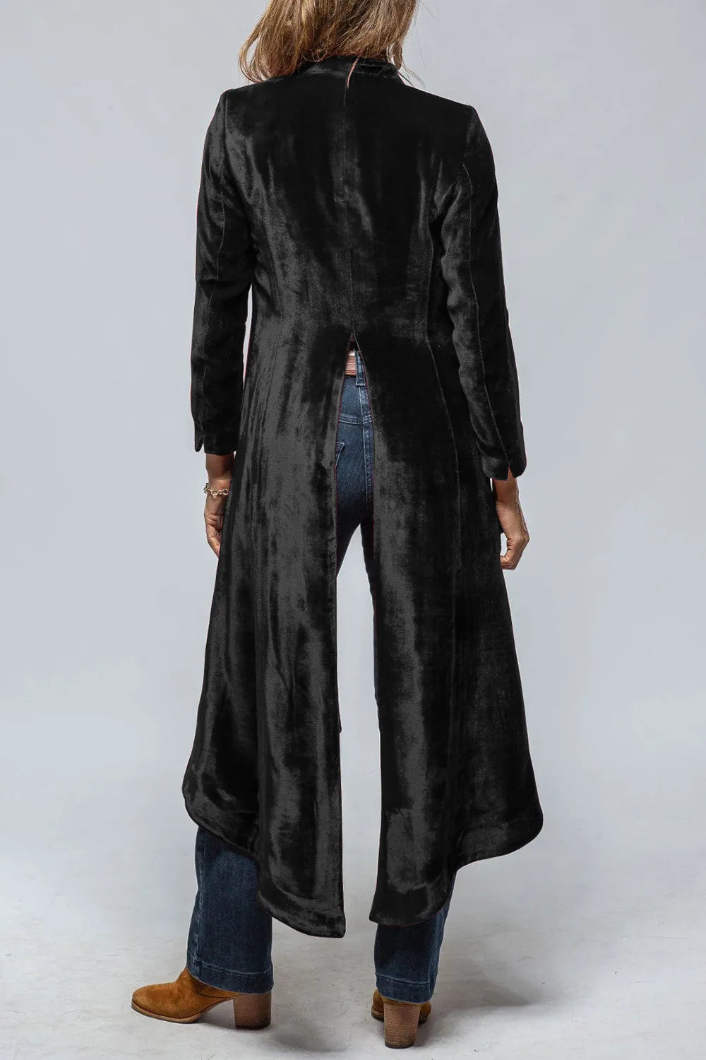 Sarah Express Women's Slit Back Open Front Cardigan