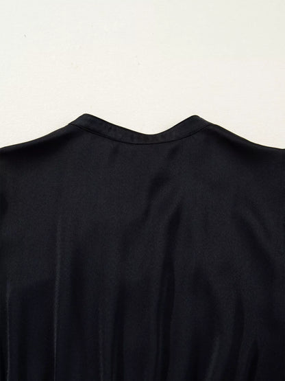 Sarah Express Women's Flounced Bracelet Sleeve V Neck Tiered Dress - Elegant Casual Summer Dress