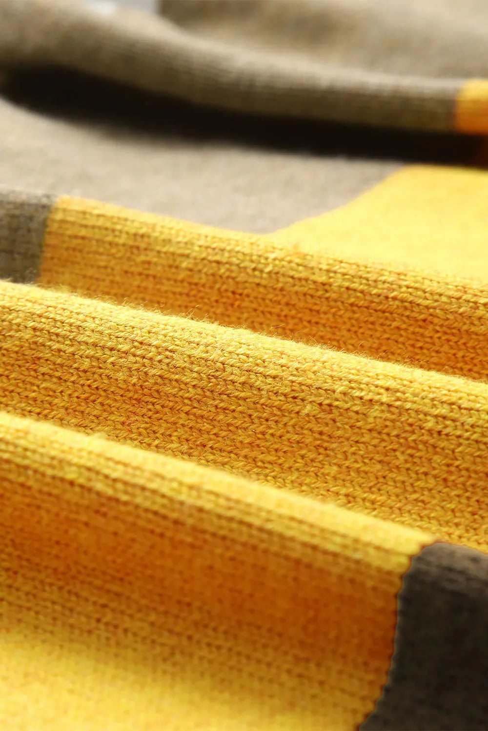 Sarah Express Women's Open Front Color Block Cardigan - Striped Knit Sweater