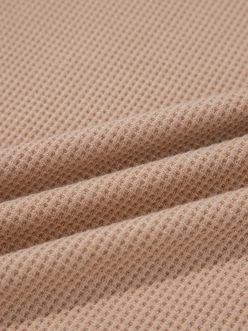 Sarah Express Women's Waffle Textured Tunic Henley Top with Slits