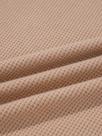 Sarah Express Women's Waffle Textured Tunic Henley Top with Slits