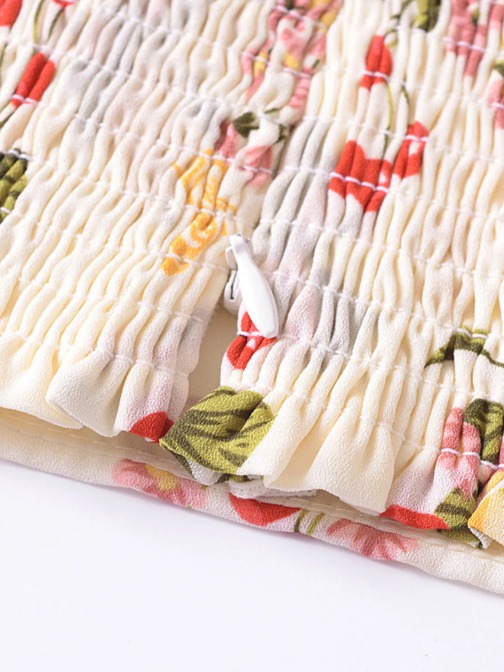 Sarah Express Women's Printed Smocked Cami Top