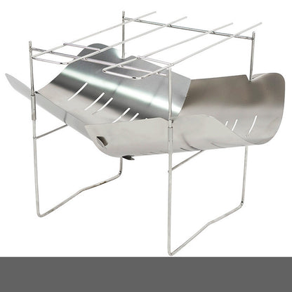 Portable Folding Camping Stove - Ultralight Wood Fire BBQ Cooking Grill for Outdoor Hiking