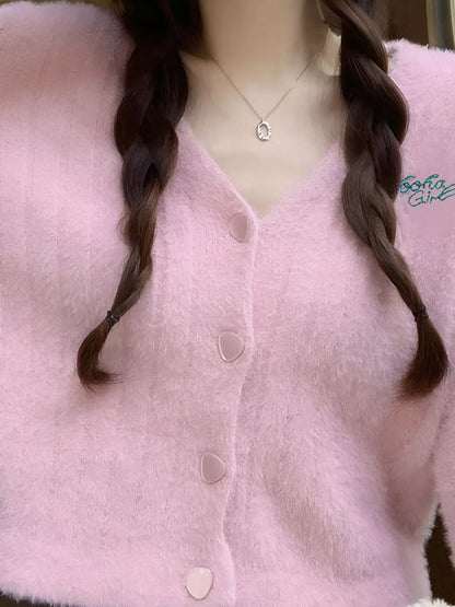 Sarah Express Women's Button Up Ribbed Knit Cardigan