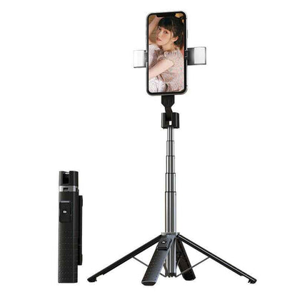 Sarah Express Bluetooth Selfie Stick Tripod with LED Fill Light - Extendable Phone Holder Stand 6 Style USB