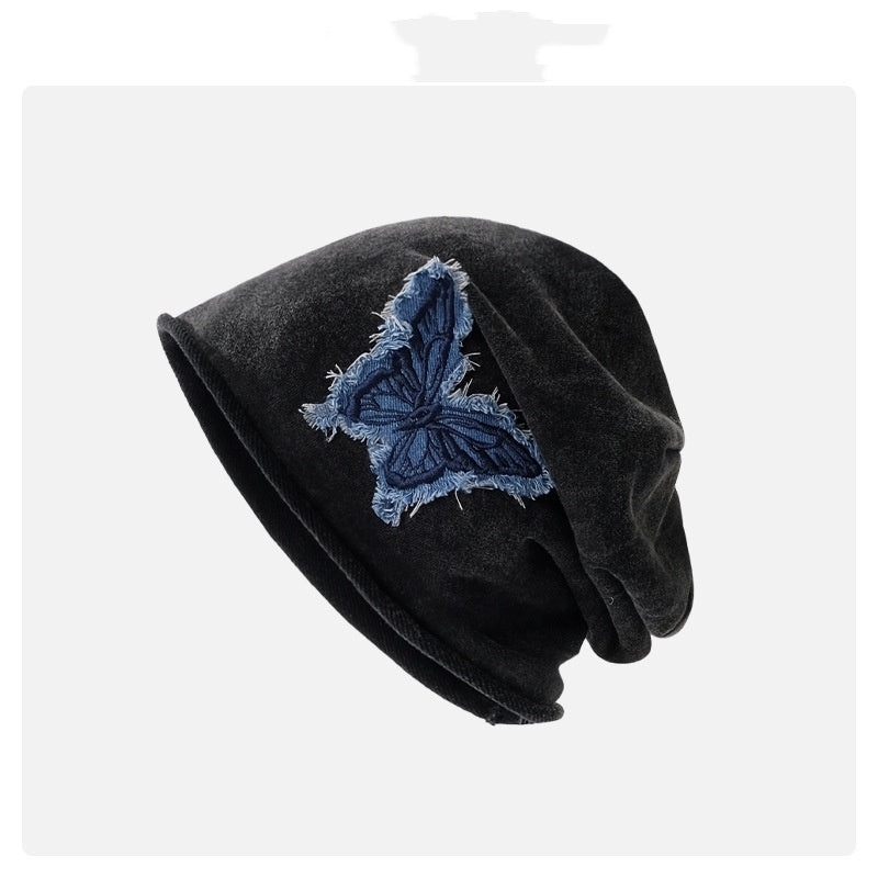 Sarah Express Retro Butterfly Dome Cap Women's Acrylic Sun Protection Hat
