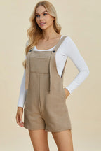 Sarah Express Women’s Plus Size Textured Sleeveless Romper Casual
