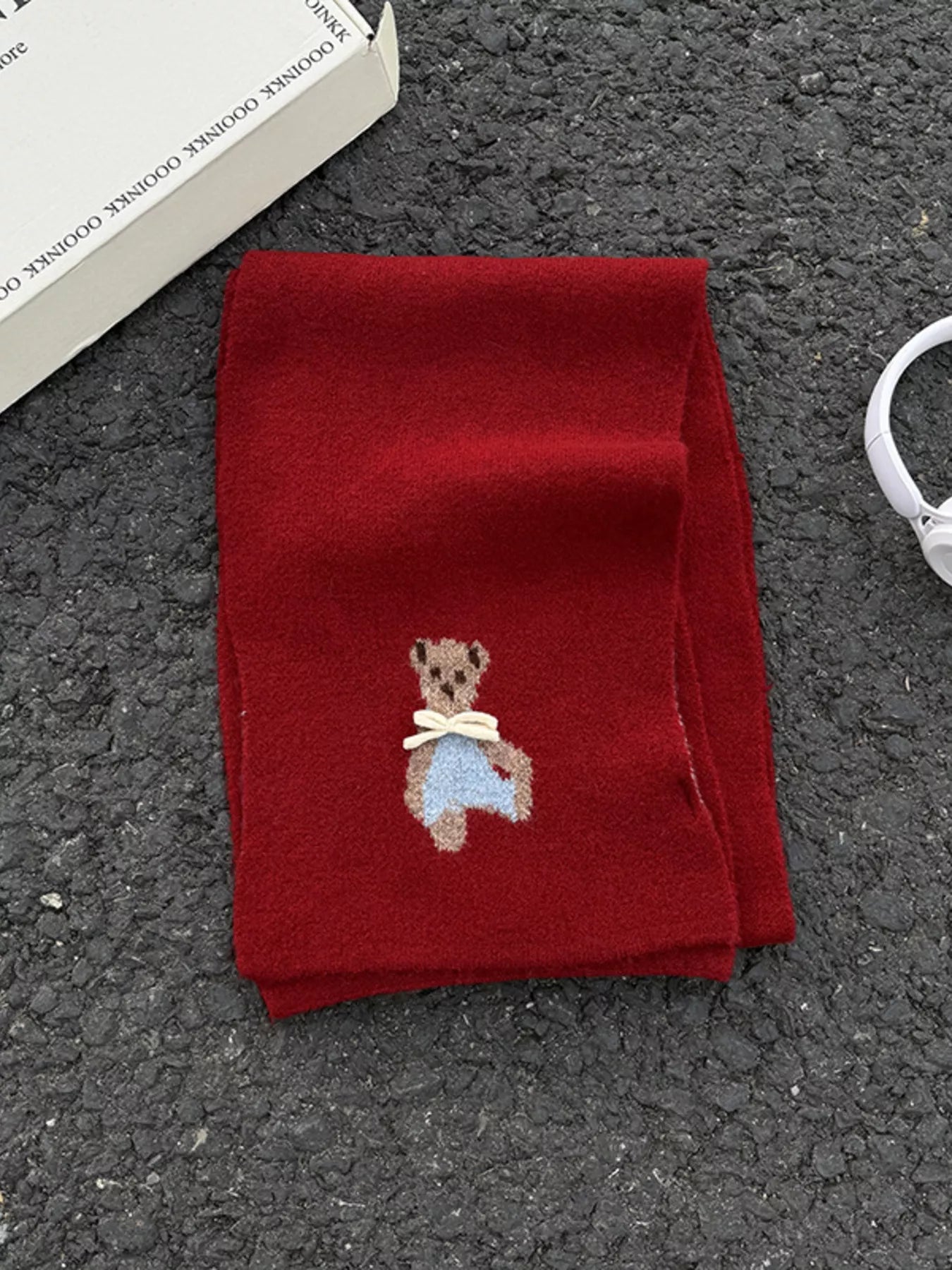 Sarah Express Women's Bear Knitted Scarf