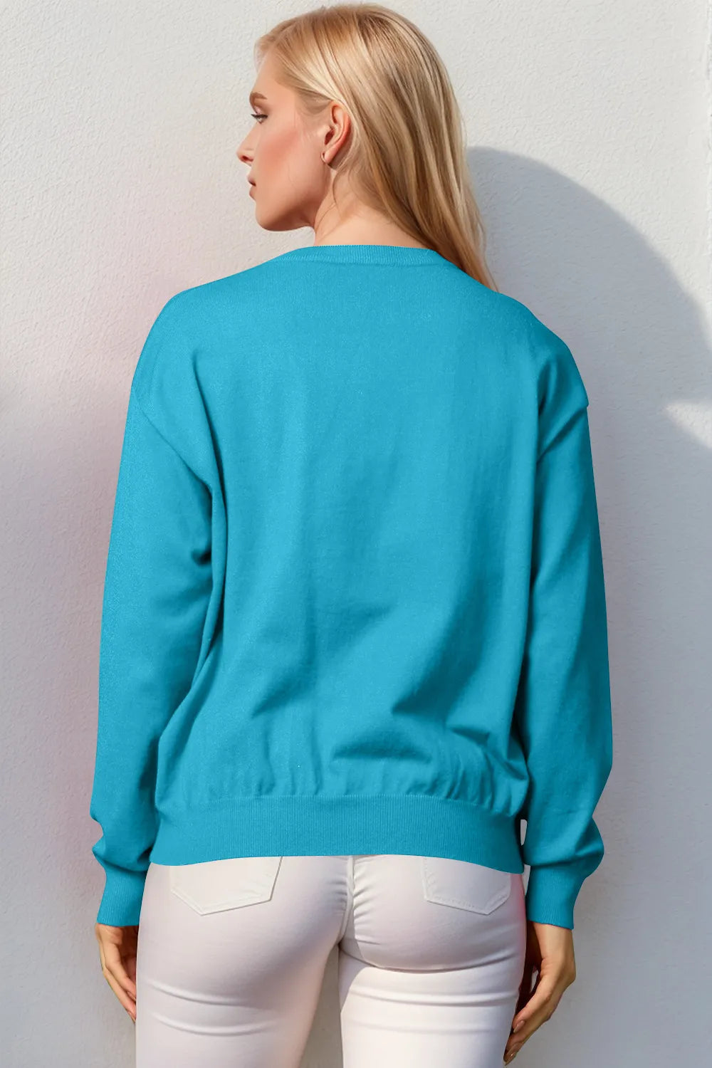 Sarah Express Women's Nutcracker Sequin Long Sleeve Sweater