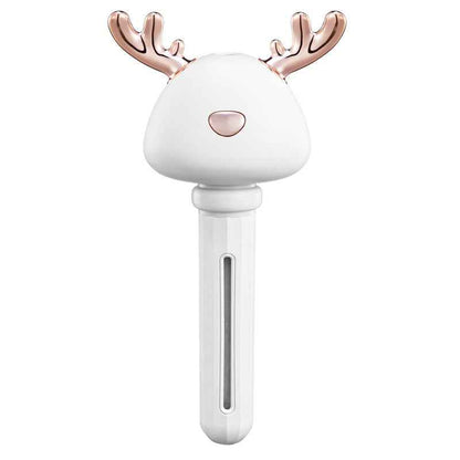 Sarah Express Donut Mini Humidifier USB Car Air Freshener - Portable Aromatherapy Diffuser White elk