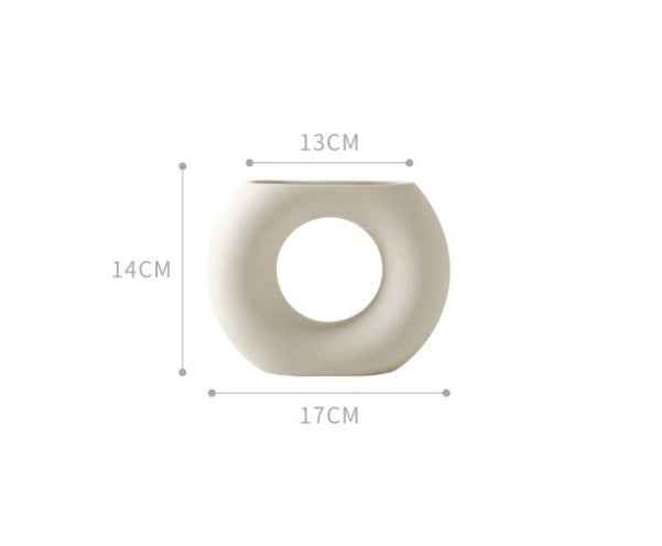 Sarah Express Nordic Minimalist Ceramic Vase - Modern Home Decor Art Piece B