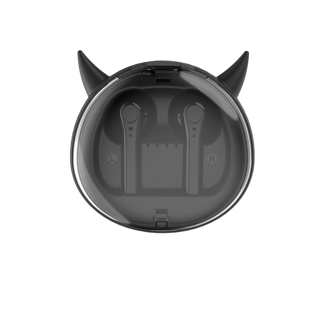 Sarah Express Macaron TWS 5.0 Wireless Bluetooth Earbuds with Charging Case 1Black