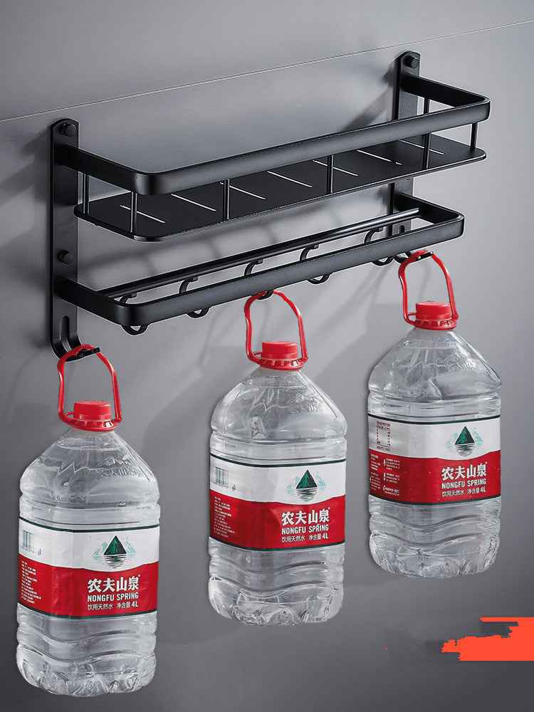 Sarah Express Modern Aluminum Bathroom Shelf Organizer - Wall Mounted Storage Rack