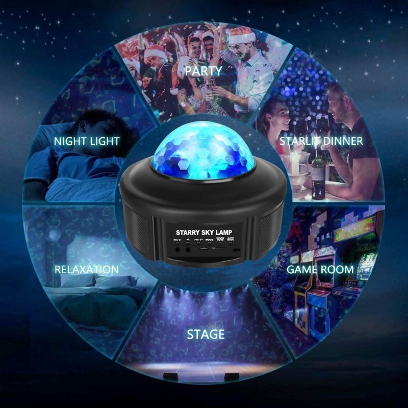 Sarah Express Bluetooth Starry Sky Projector Night Light with Music Speaker - LED Galaxy Projector