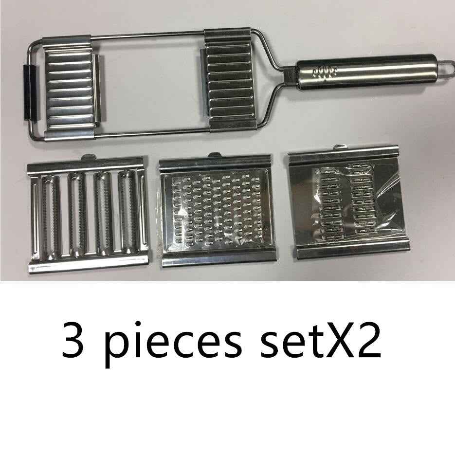 Sarah Express Professional Stainless Steel Grater Vegetable Fruit Slicer Peeler Kitchen Tool 6 sets tools