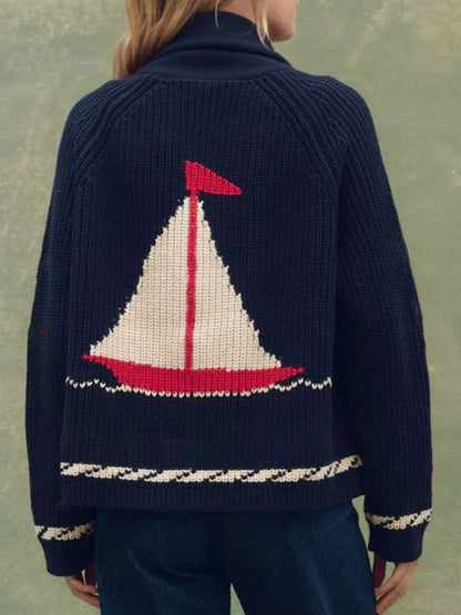 Sarah Express Women's Open Front Long Sleeve Cardigan - Lightweight Layering Sweater