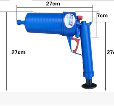 Sarah Express High-Pressure Air Drain Blaster Gun - Professional Pipe Cleaner with 4 Adapters