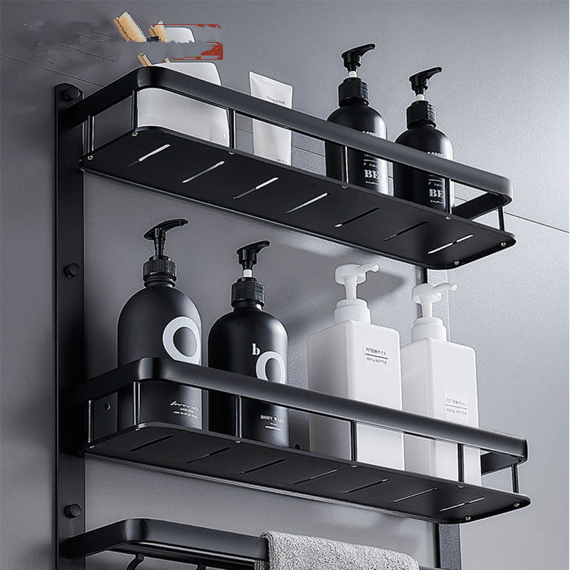 Sarah Express Modern Aluminum Bathroom Shelf Organizer - Wall Mounted Storage Rack