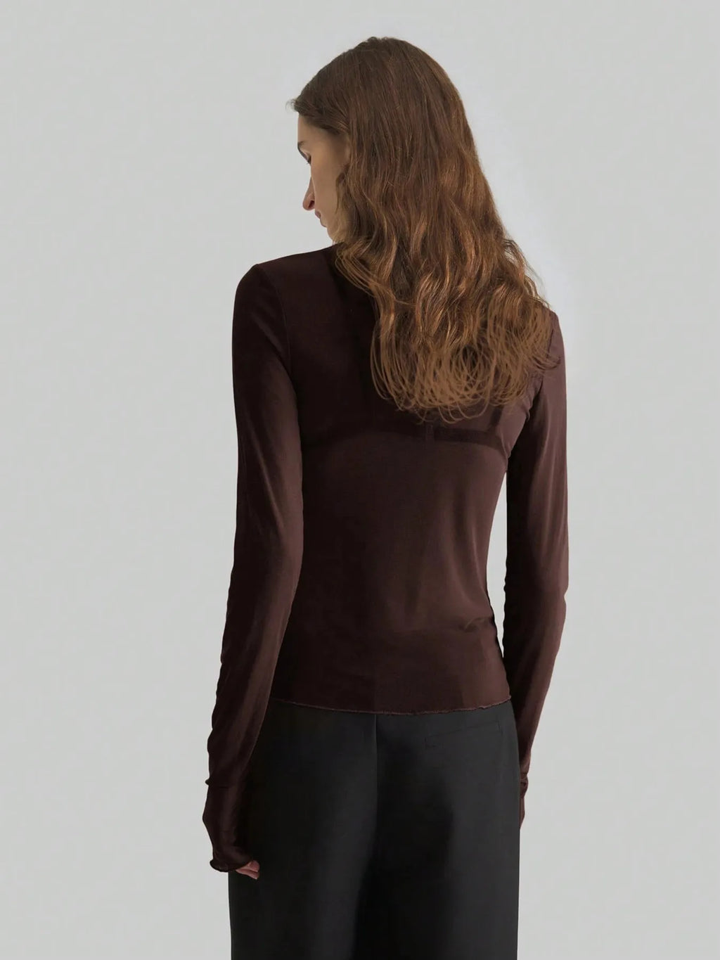 Sarah Express Women's Turtleneck Long Sleeve Top