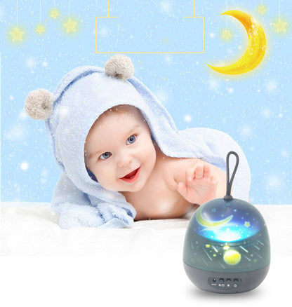 Sarah Express LED Night Light Projector 360° Rotating Star Galaxy Projector 8 Lighting Modes Bedroom Decor