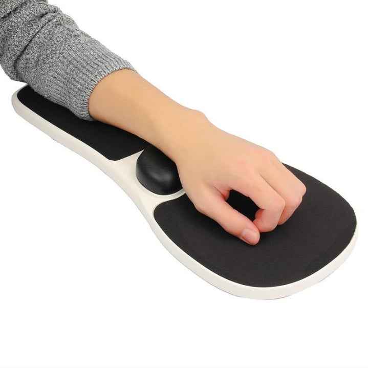Sarah Express Ergonomic Mouse Pad with Wrist Rest & Arm Support - Computer Desk Armrest White
