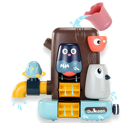 Sarah Express Kids Bath Toys Water Spray Shower Game - Interactive Bird Mushroom Bathroom Toy Bird