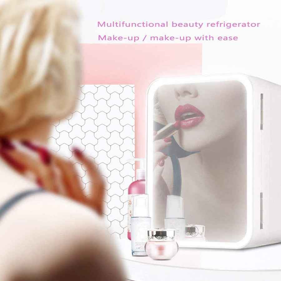Sarah Express Mini Beauty Fridge - Portable Cosmetic Cooler & Warmer for Skincare Products