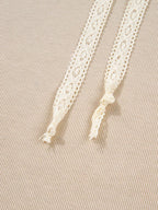 Sarah Express Women's Lace Drawstring Hoodie and High Waist Pants Corduroy Suit