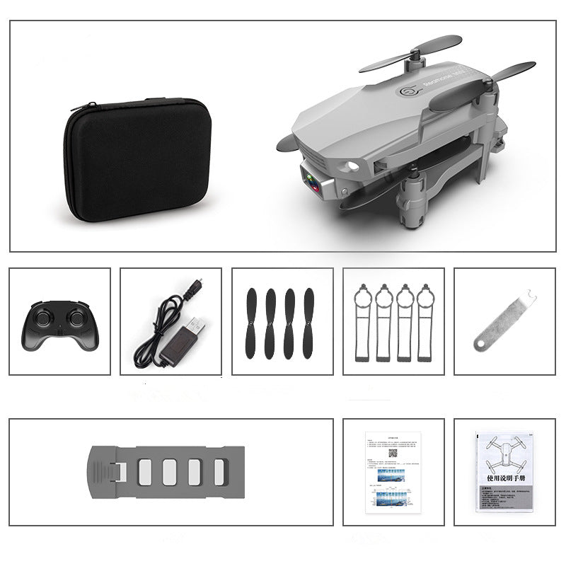 Sarah Express 4K HD Foldable Drone with Camera - Mini RC Quadcopter for Aerial Photography Grey standard and bag