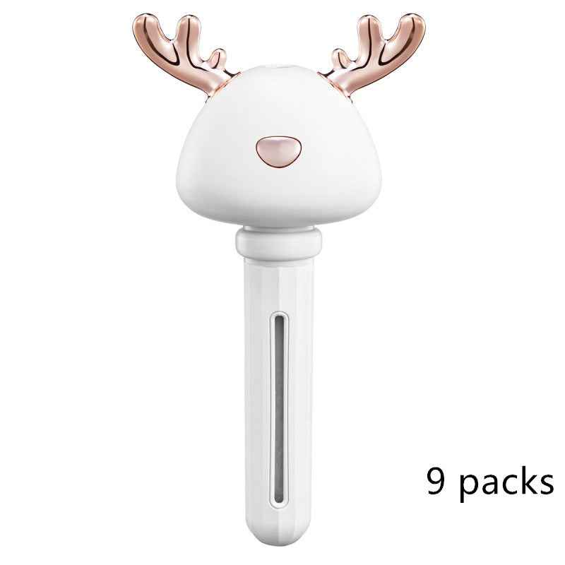 Sarah Express Donut Mini Humidifier USB Car Air Freshener - Portable Aromatherapy Diffuser White elk 9packs